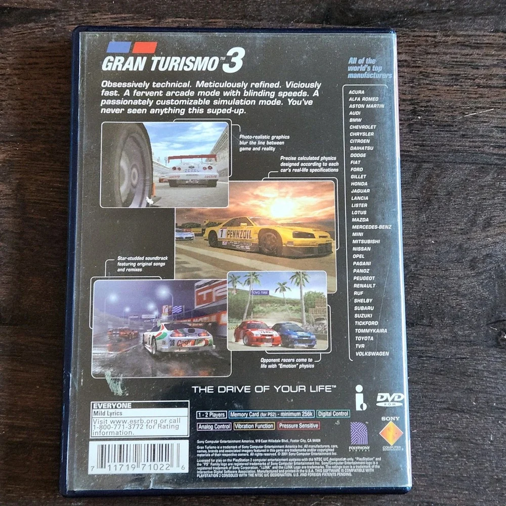 Gran Turismo 3 A-Spec PlayStation 2 PS2 Game‎ Greatest Hits Racing Complete
